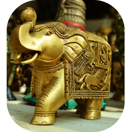 Buddhisv Brass Statue